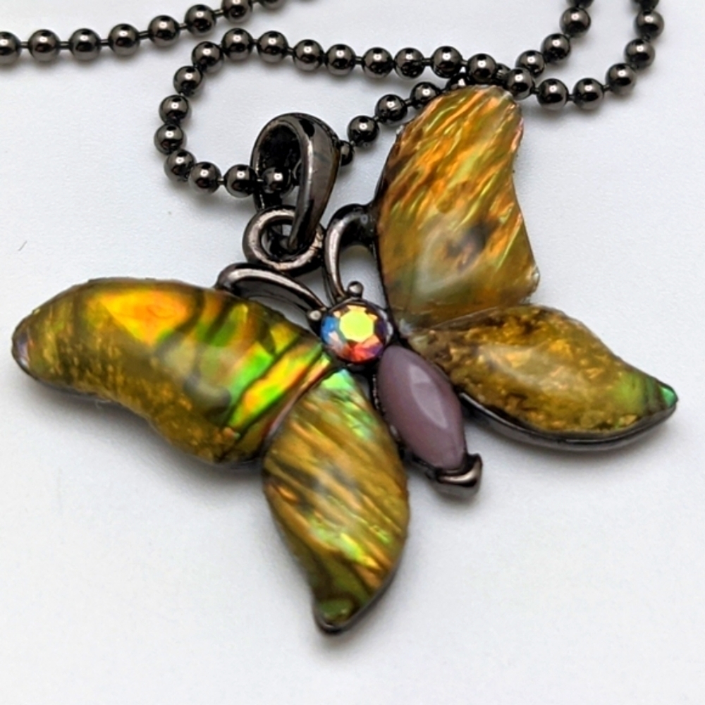 Vintage Aurora Butterfly Y2K Necklace